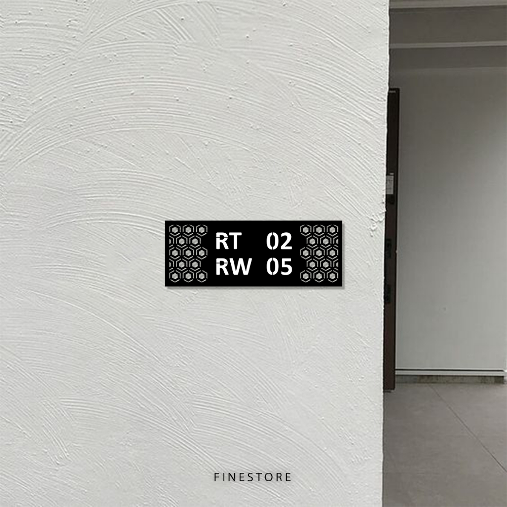PAPAN NOMOR RUMAH RT RW AKRILIK l NOMOR RT RW CUSTOM l NOMER RUMAH AKRILIK