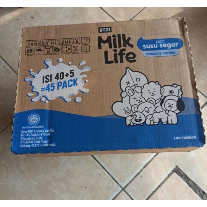 

Susu Uht Milk Life Maxi Nutri Krim Vanila Creamy Vanilla 115 Ml