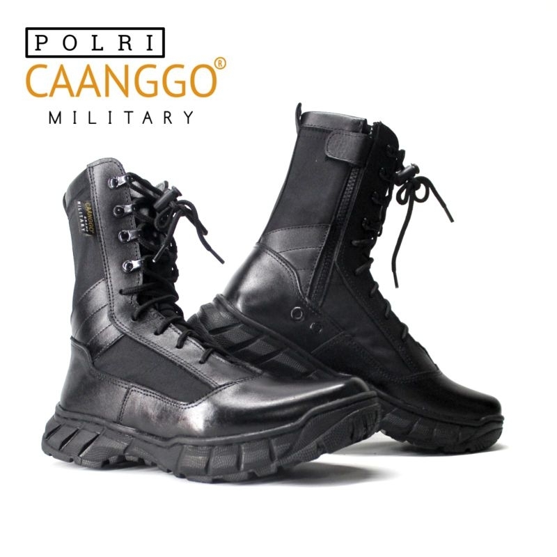 Caanggo - Sepatu pdl jatah polri design original bahan kulit sapi asli