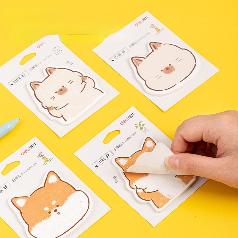 

Stick Note Lucu Motif Animal Deli 21534 / Kertas Memo Sticky Note Deli - ATK