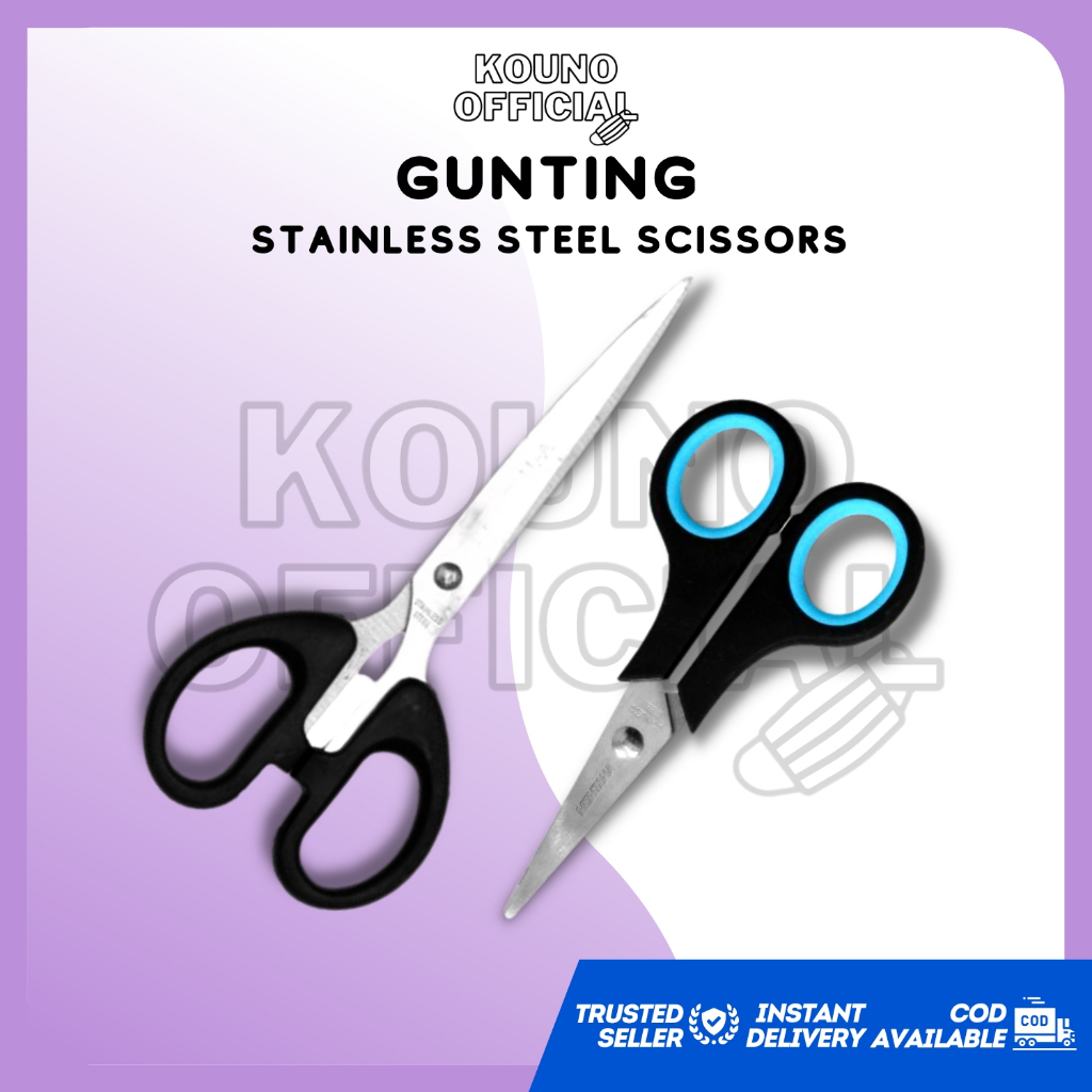 

GUNTING STAINLESS STEEL ANTI KARAT EXTRA TAJAM SERBAGUNA MULTIFUNGSI BESAR DAN KECIL MURAH / ALAT TULIS KANTOR / ATK