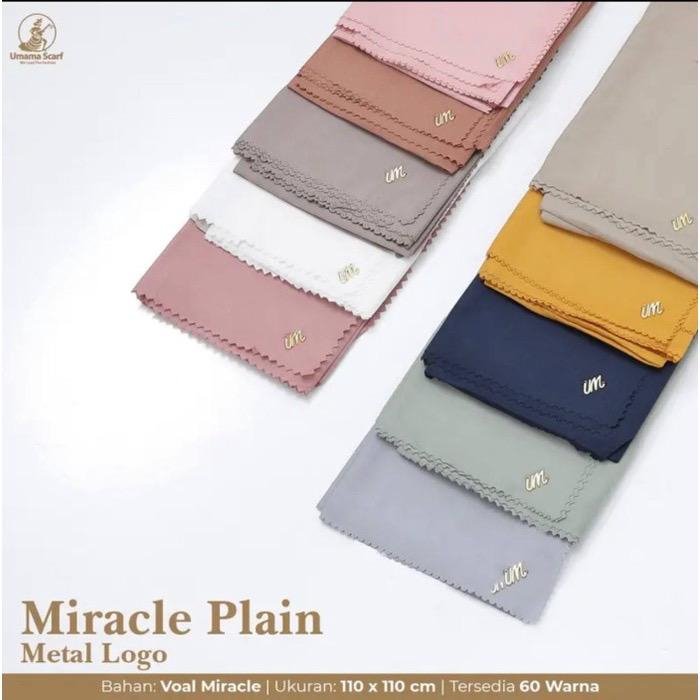 HIJAB-VOAL MIRACLE LC UMAMA SEGIEMPAT POLOS [ 110*110 ]