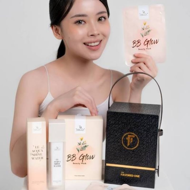 BB Glow Beauty Mask + Le Aqcuashine Water (paket)