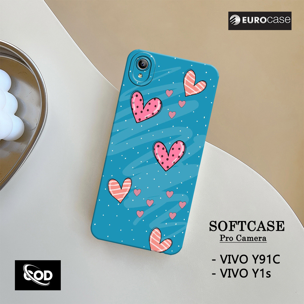 Casing Hp Vivo Y91c / Y1s  - Fashion Case Love - Soft Case Hp Vivo Y91c / Y1s Terbaru - Kesing Hp Vi