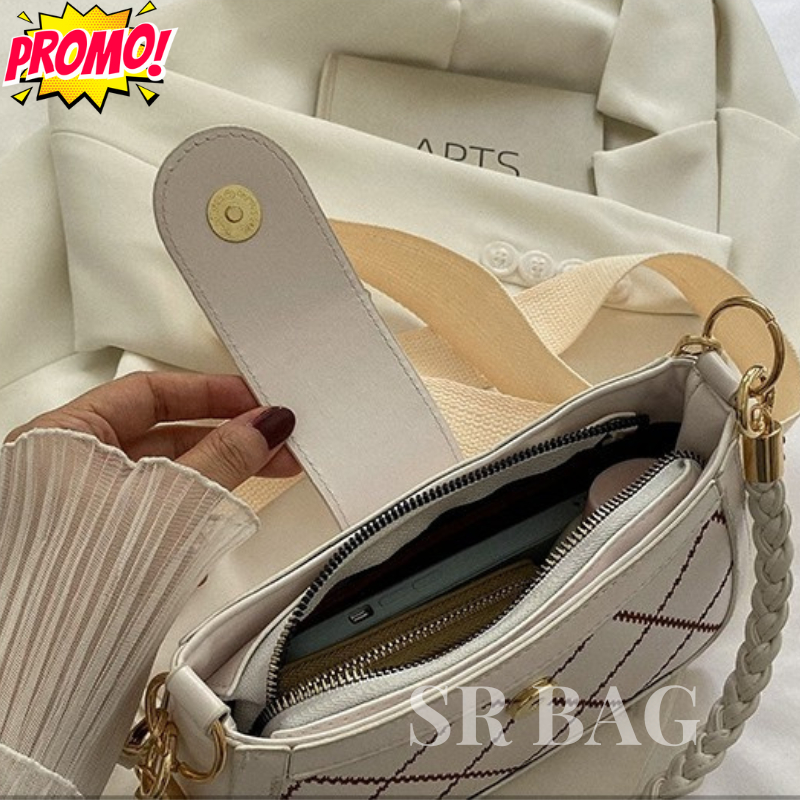 PROMO Tas Selempang Wanita Import Kekinian Fashion Shoulder Bag Korea FA1074 2023