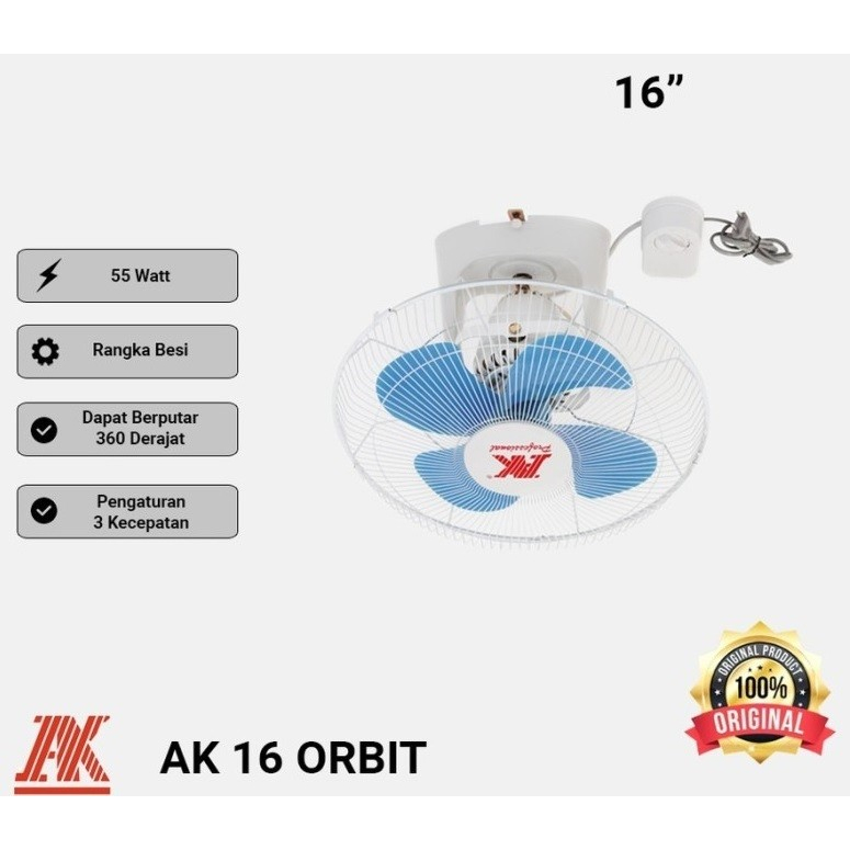 Orbit Fan AK-sogo16 INCH | AK-sogo ORBIT 16 | KIPAS ANGIN | BERGARANSI RESMI MANTAP