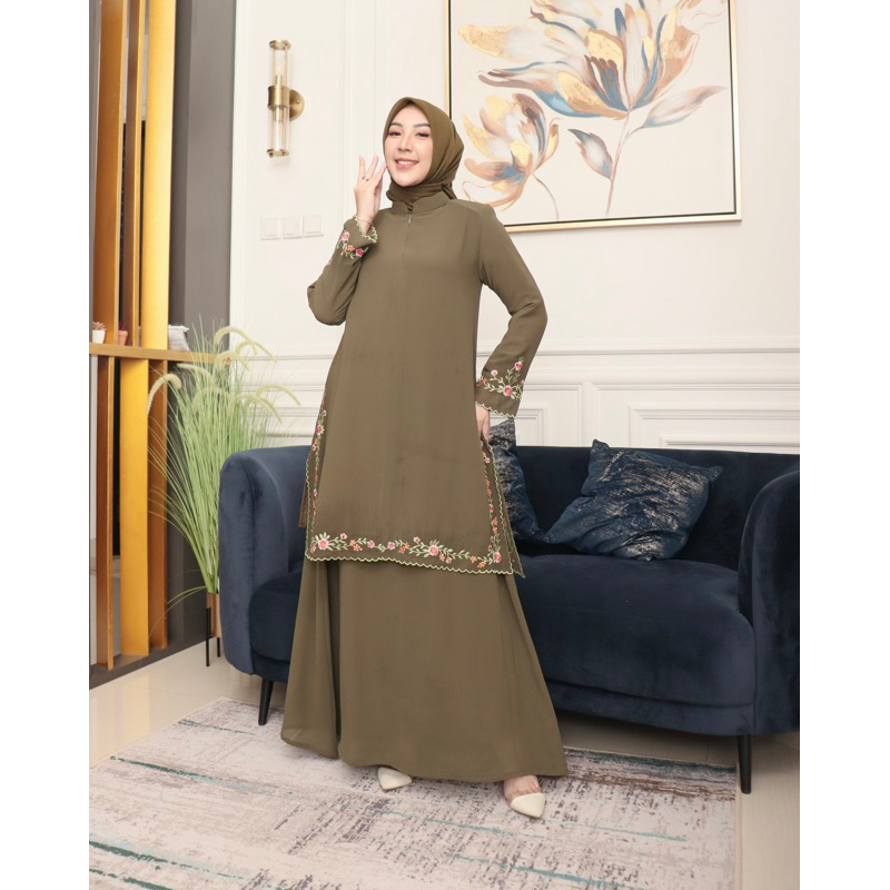 DIVZA DRESS / GAMIS CERUTI MELAYU BORDIR / GAMIS PREMIUM