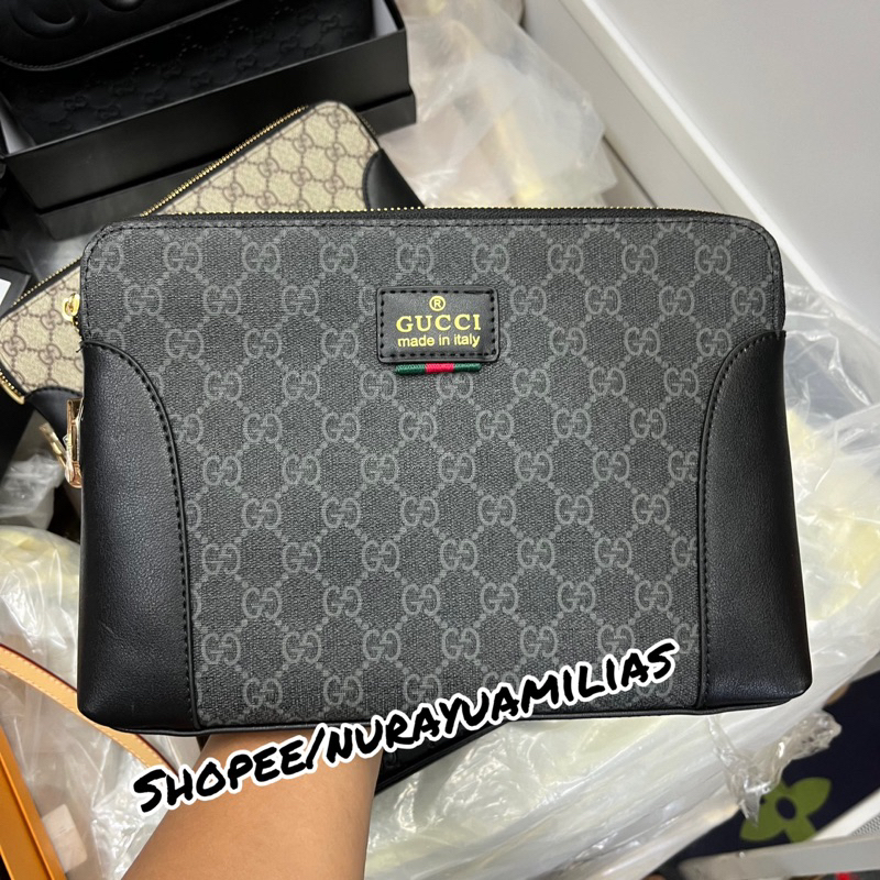 Clutch branded import dengan kode kunci tas clutch pria wanita branded