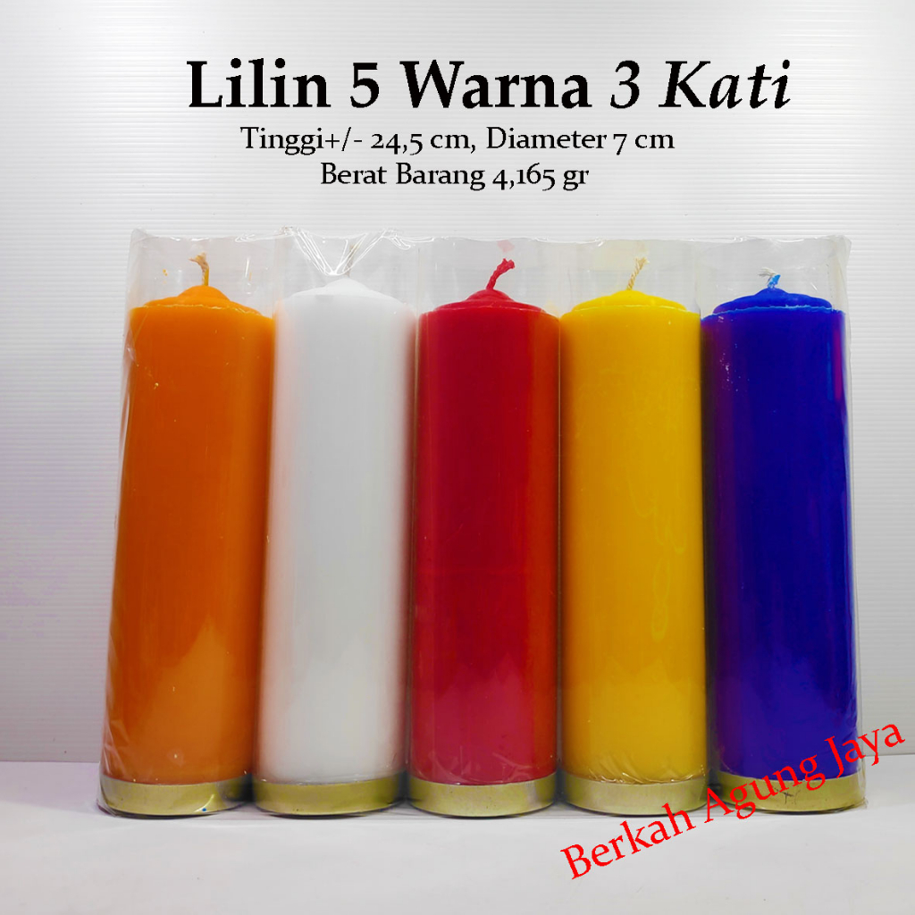 Lilin 5 Warna 3 Kati