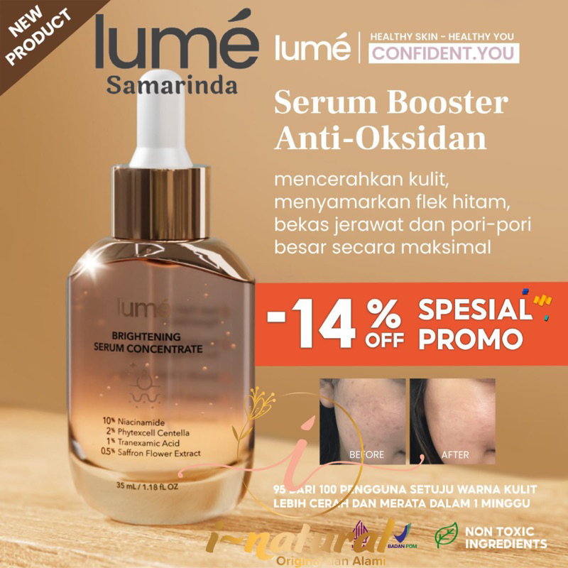 LUME Samarinda - Brightening Serum Concentrate Original - Lumecolors Samarinda lume skincare lumecol