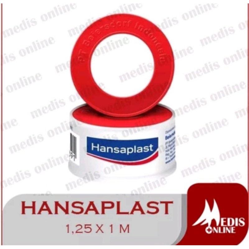 Hansaplast Plester Roll 1,25 x 1 M/ Hansaplast kain roll