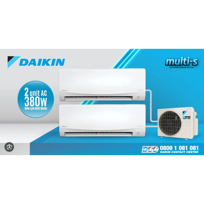 AC DAIKIN MULTI S 2 Koneksi 2MKC30QVM (1/2PK + 3/4PK)/(15+20)