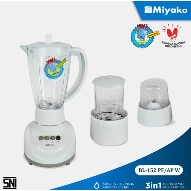 Blender miyako plastik  1,5L 3 in 1 BL-152 PF -AP