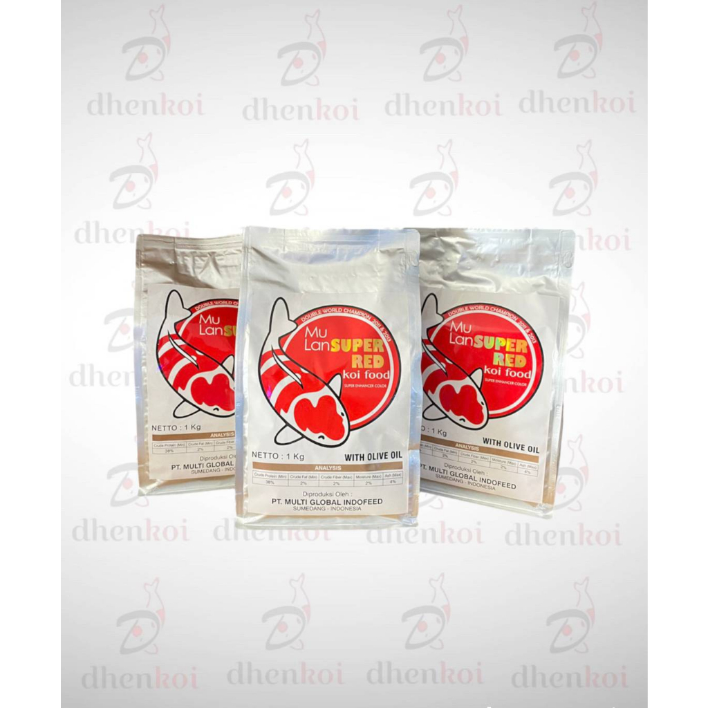 Mulan Koi Food Super Red Super Enhancer Color 1kg