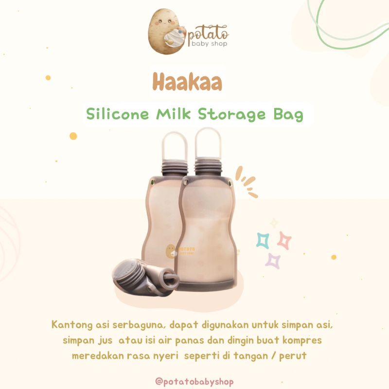 Haakaa Silicone Milk Storage Bag - Kantong Asi Silikon