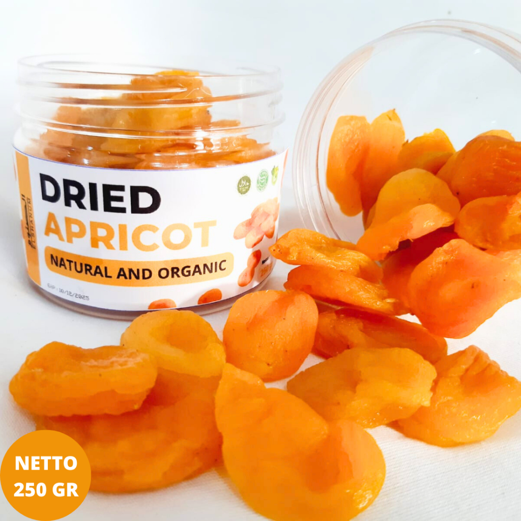 

Aprikot Kering Organik 250gr Premium Quality - Dried Apricot 250gr / Apricot Kering 250gr Premium Organic Paradise