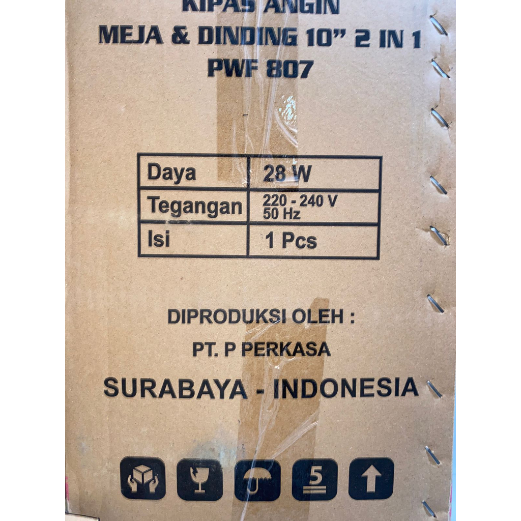 HRK Kipas Angin Meja Dan Dinding 2in1 10 Inch PWF 807 PWF807