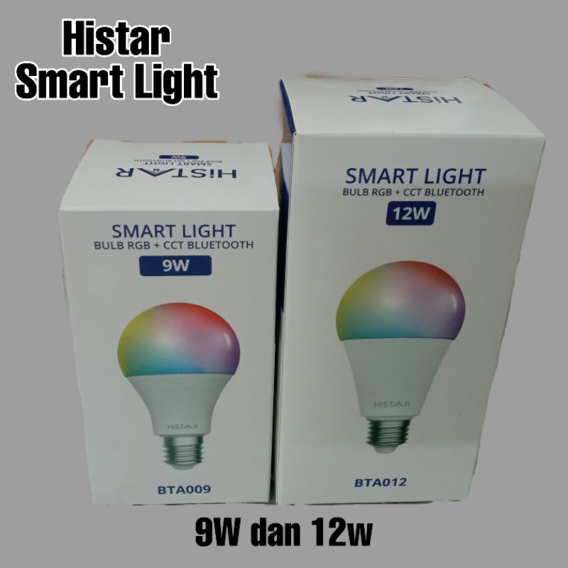 Histar Smart Light BULB RGB + CCT BLUETOOTH 9W Dan 12W