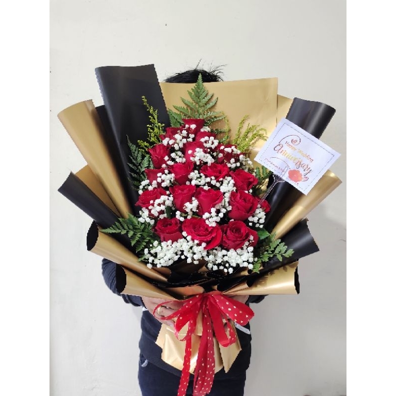 Bunga Hidup / Buket Bunga Hidup / Free Flower Buket / Bunga Mawar hidup