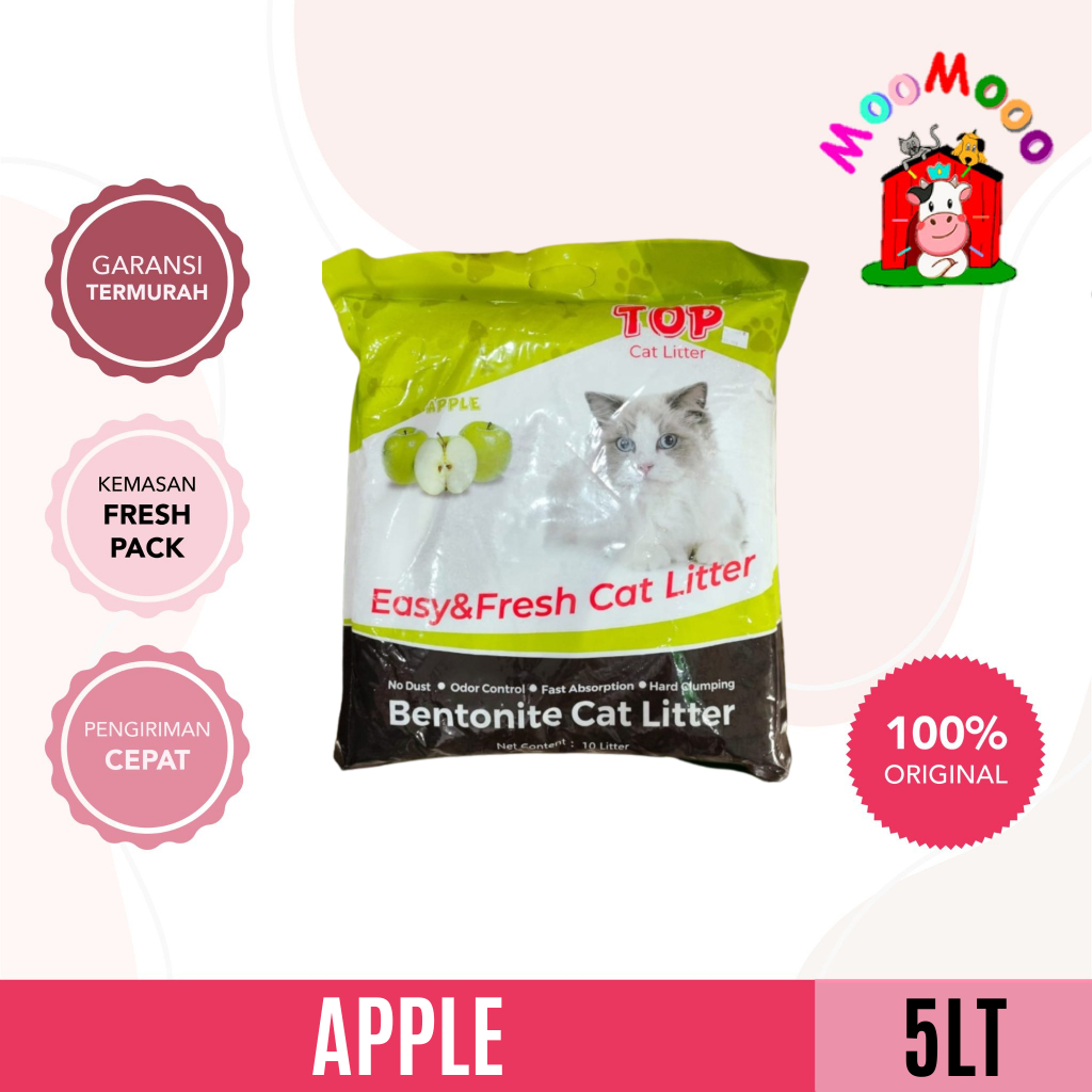 (SUPER PROMO) Pasir Kucing Top 5L - Cat Sand 5 Litter