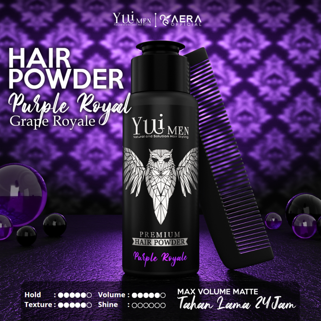 YUIMEN HAIR POWDER PREMIUM + GRATIS SISIR  [ Natural and Solution Hair Styling ]