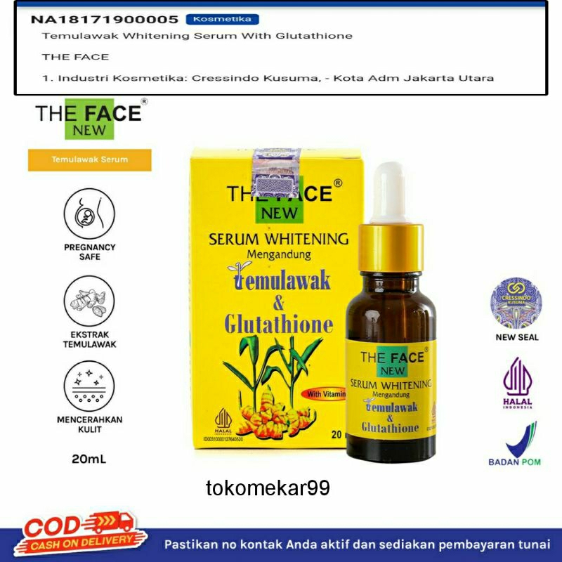 SERUM THE FACE TEMULAWAK 20ML BPOM ORIGINAL