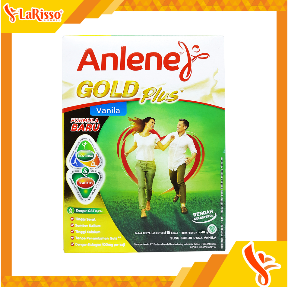 

ANLENE GOLD PLUS VANILLA SUSU BUBUK 640GR