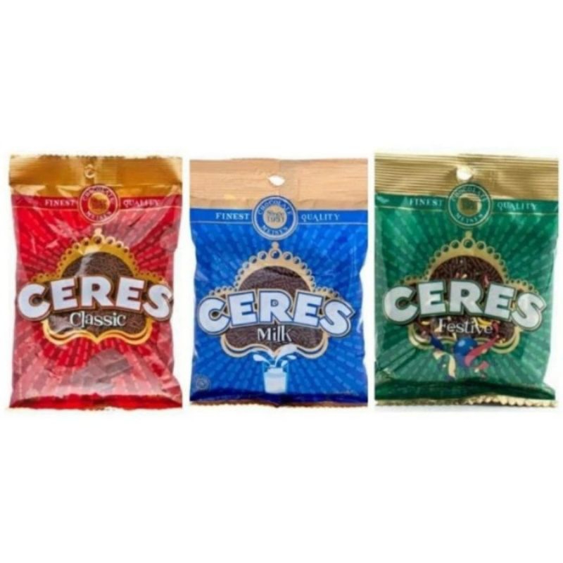 

CERES HAGELSLAG RICE CHOCO FESTIVE, CLASSIC & CHOCOLATE MILK PCK 200GR