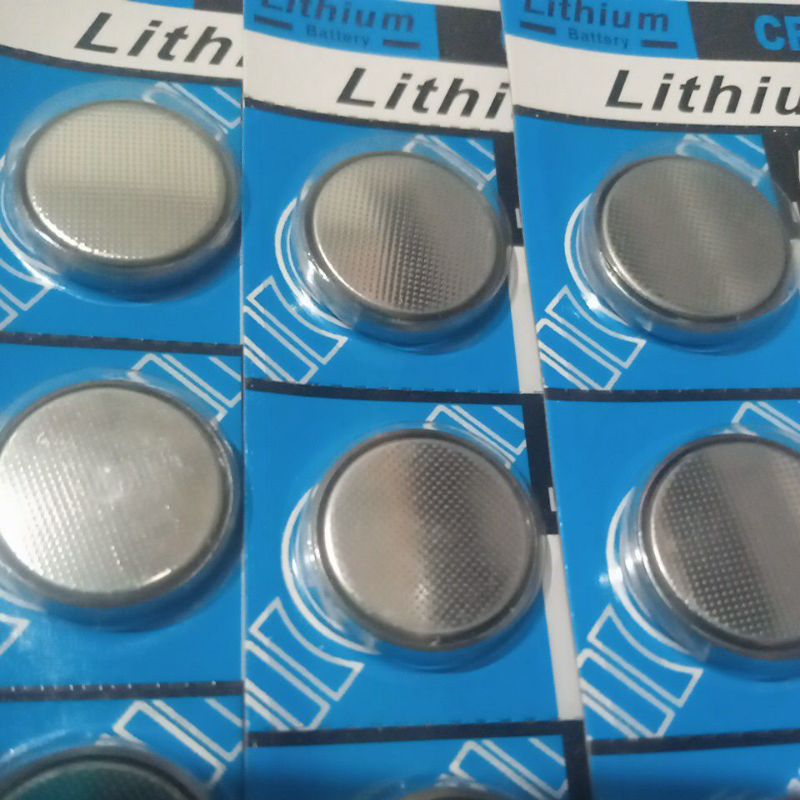 Baterai LITHIUM CR2032 Biru 3v Baterai Kancing Koin