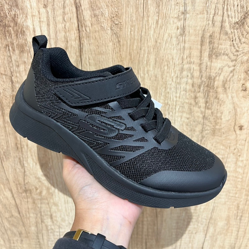 New Arrival Shoes Skechers kids Full Black Sepatu sekolah unisex [3026171L]
