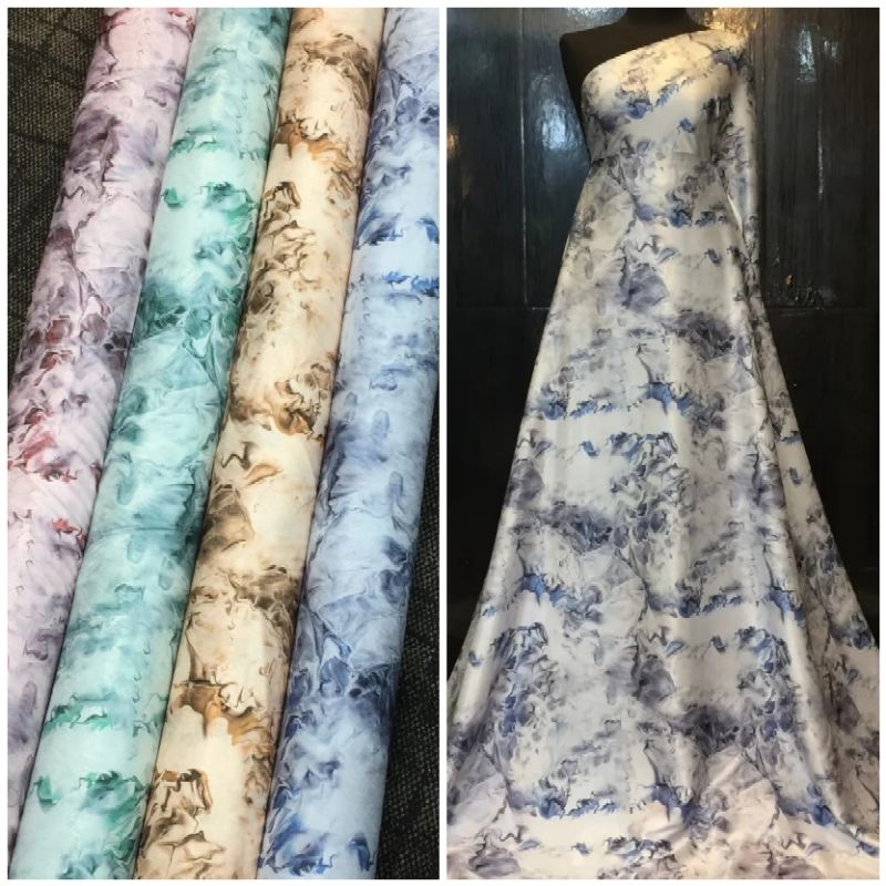 BAHAN KAIN ARMANI SILK PREMIUM/ARNAMI SILK MOTIF/SUTRA SILK PREMIUM