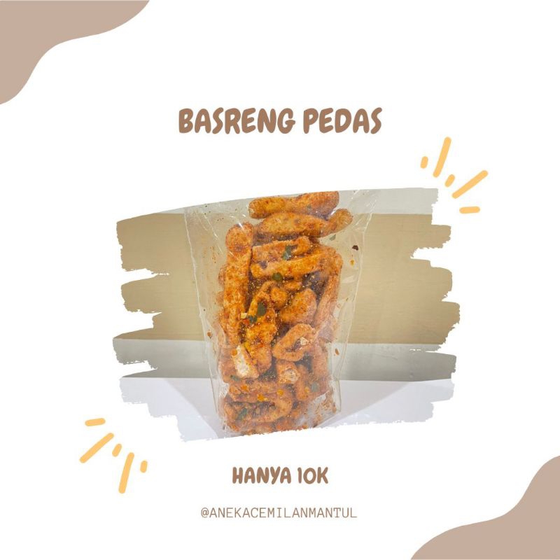 

Basreng Pedas Varian 500g