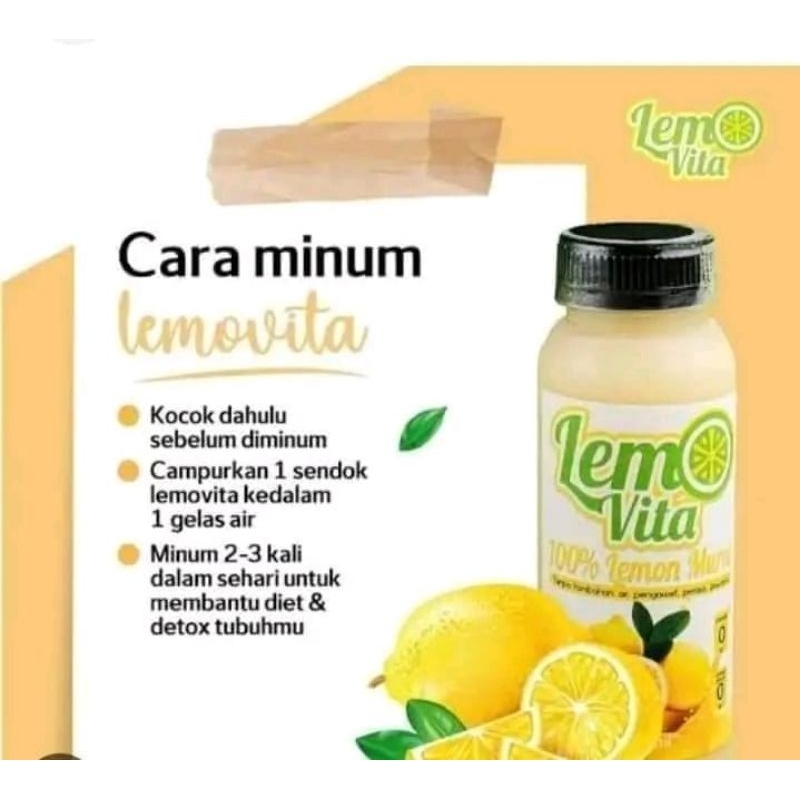 LEMOVITA SARI LEMON DIET DETOX TUBUH PURE LEMON ASLI LEMON WATER