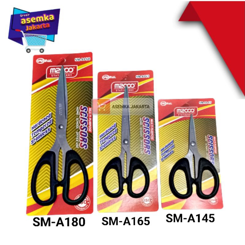 Gunting kertas M2000 Stationery BESAR sedang kecil grosir(6pcs)