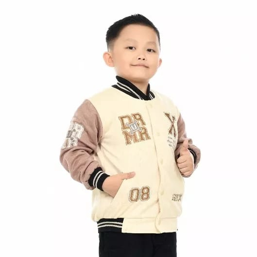 Jaket Varsity Anak Baseball / Sweater Anak Laki-Laki perempuan ful bordir dreamer bahan adem model terbaru