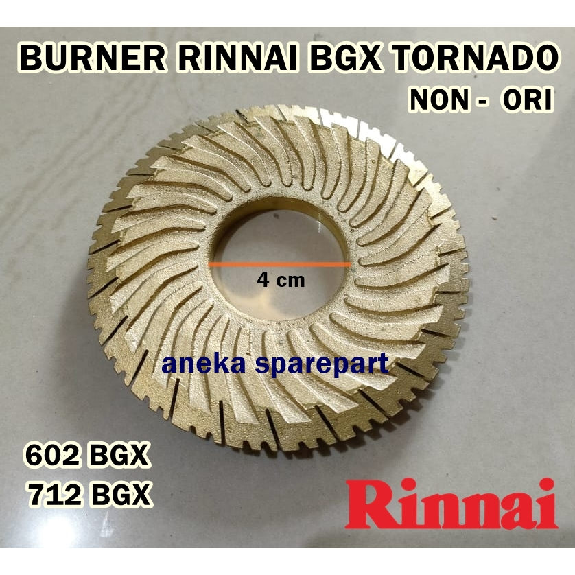 BURNER KOMPOR GAS RINNAI RI 602 BGX RI 712 BGX NON ORI