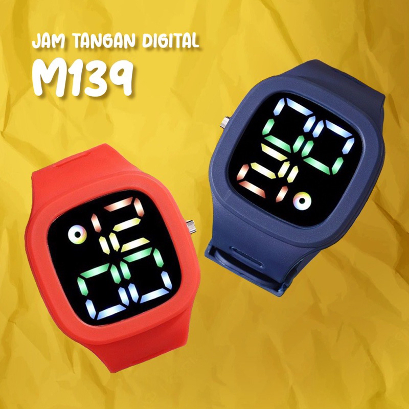 Jam Tangan Cewek/Cowok Fashion Unisex Led Jumbo Strap Rubber/Karet