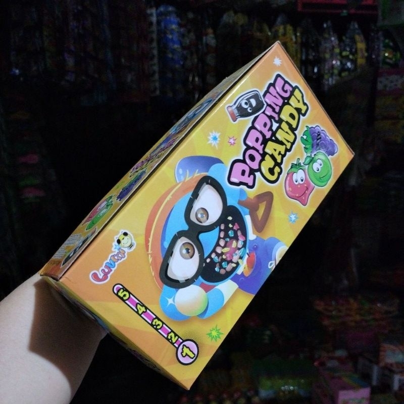 

Luvmi popping Candy harga 1 box isi 40 pics@4g berat bersih 160g