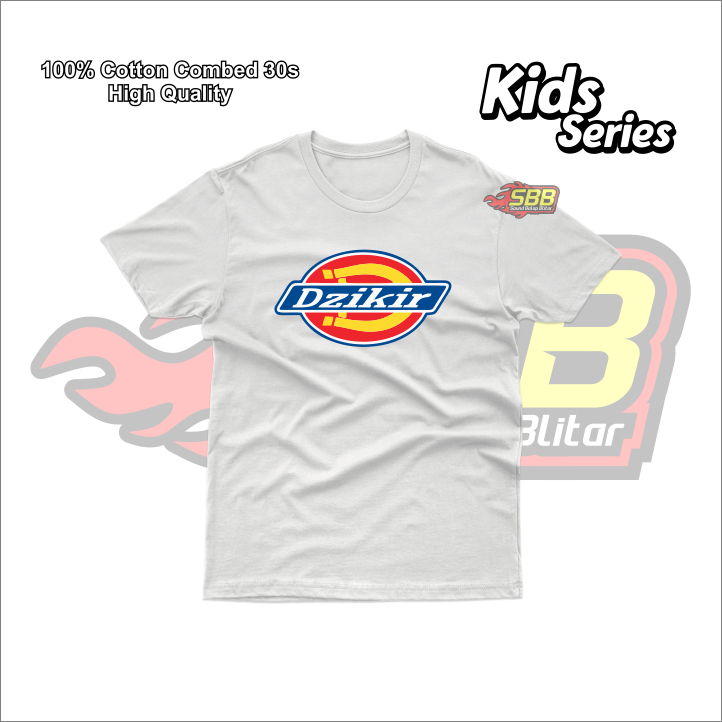 Baju Kaos Anak Dzikir Dickies Unisex Katun