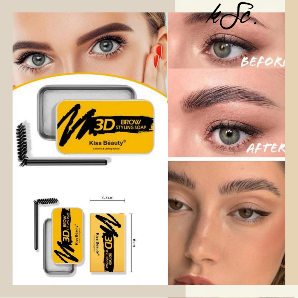Kiss Beauty 3D Brow Stayling Soap Penebal Alis/Pensil Alis/Eye brow