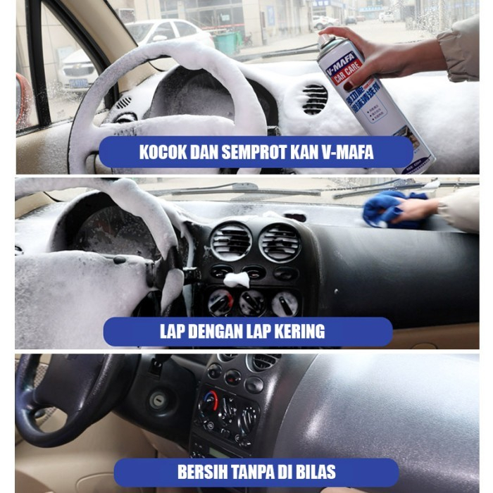 V MAFA Car Care Foam Cleaner Cairan Pembersih Interior Mobil Serbaguna Multifungsi