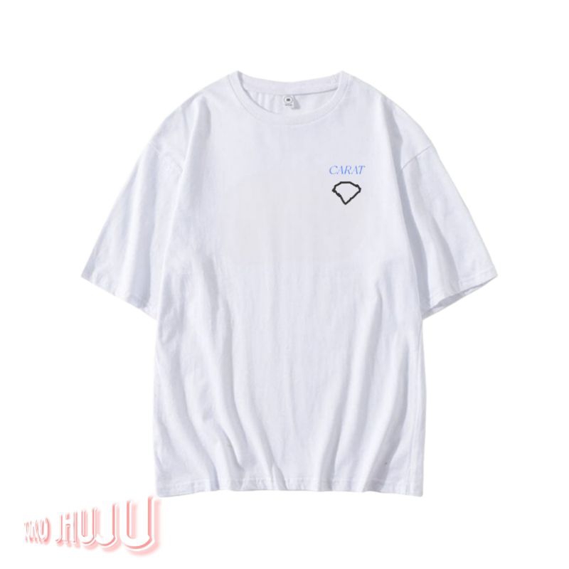 Kaos Wonwoo 7teen fanmeeting Carat Diamond Logo n Diamond Pink Belakang