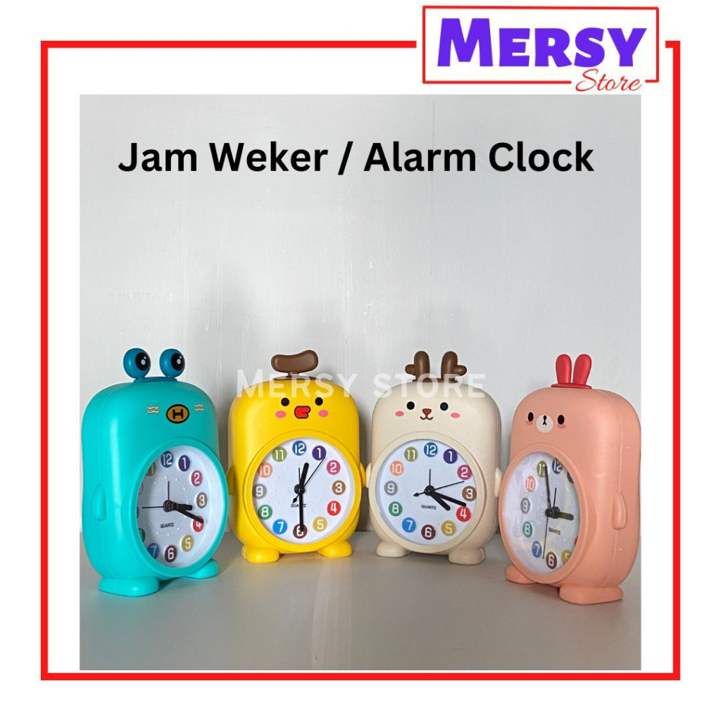 Jam Weker / Alarm Clock Karakter Kartun