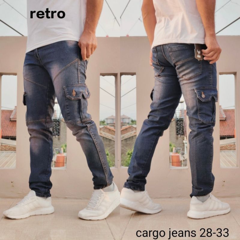 Celana Jeans Ripped Sobek Pria Sobek Puring