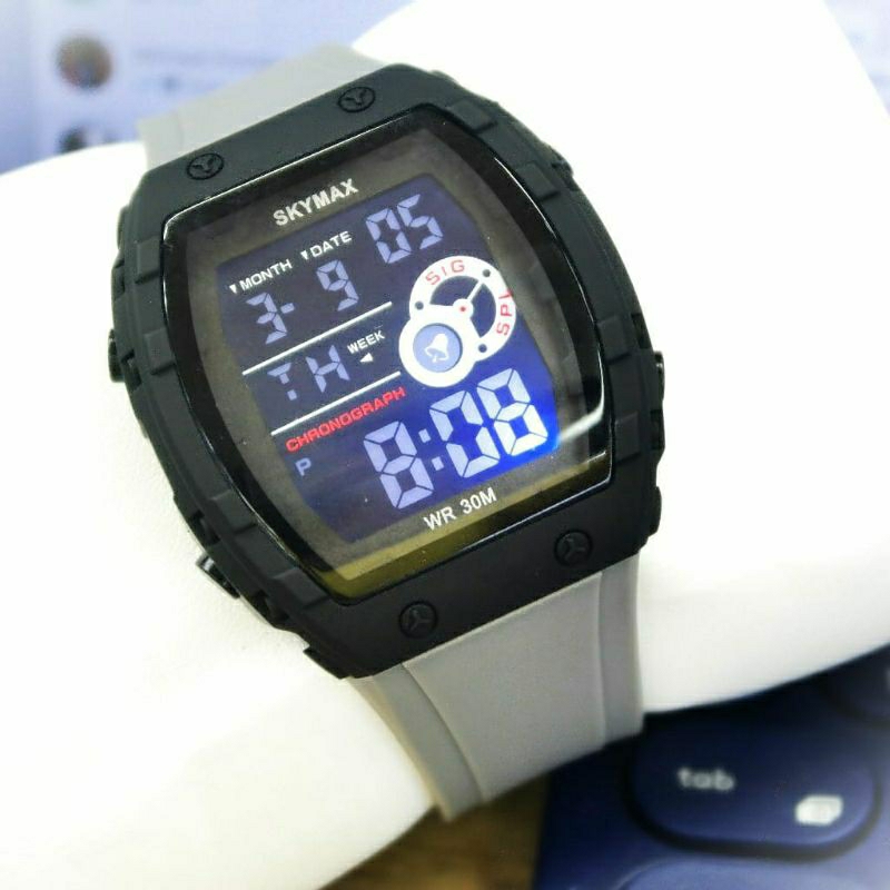 NEW LIMITED!!!Jam Tangan Skymax 2219 Pria Digital Favorit Kesukaan Bisa Buat Berenang