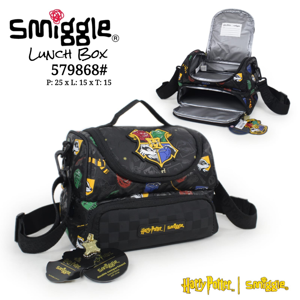 SMIGGLE Double Decker Lunchbox Lunchbag Minecraft / Avengers / Ariel / Cinderella