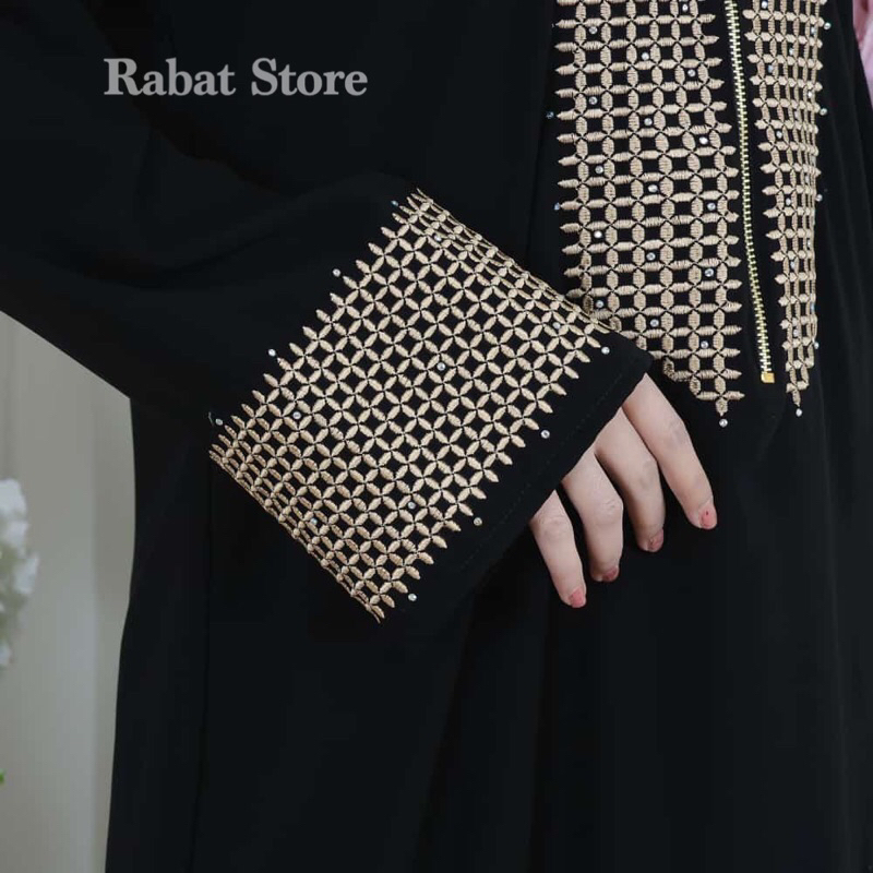 GAMIS SYARI ABAYA BORDIR MUSLIM DUBAI AZWA (BUSUI)