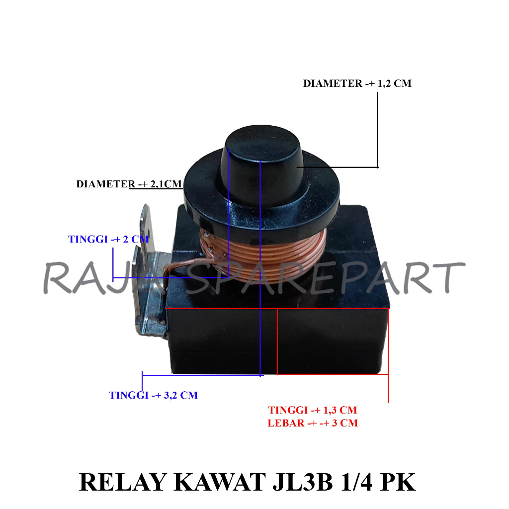 Relay Kulkas Kawat JL3B 1/4