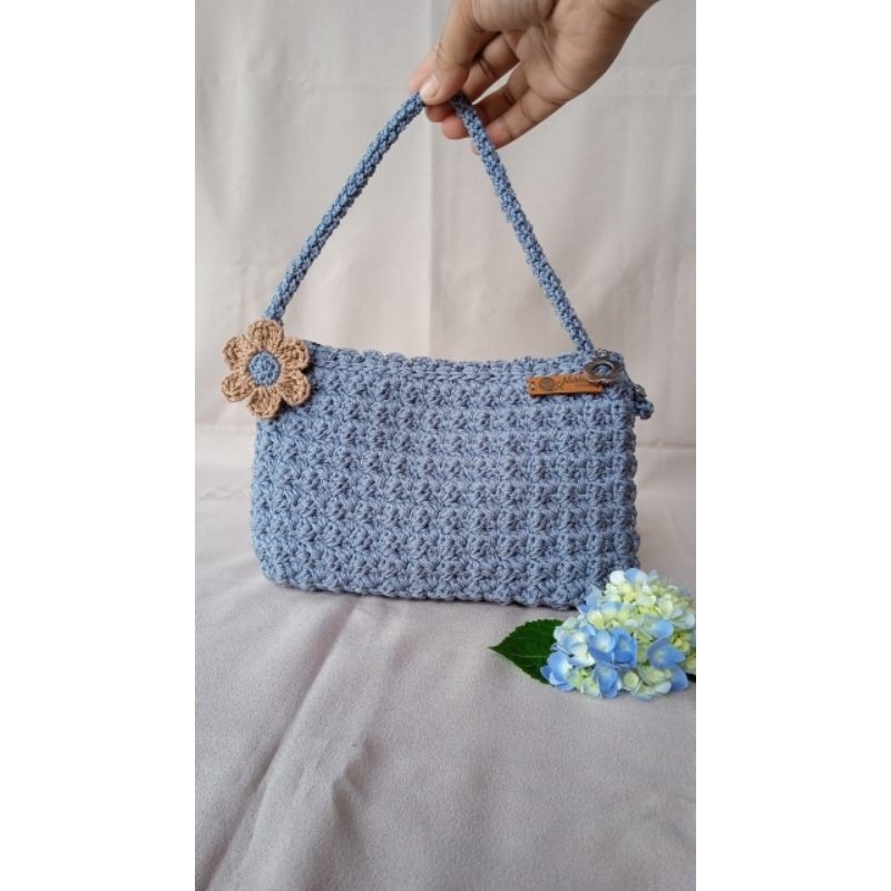 hand bag rajut/tas jinjing rajut pesta