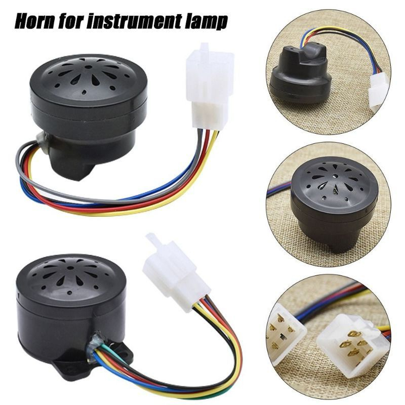 3 In 1 Flasher Sepeda Listrik 48-72v 5 Kabel Speaker Klakson Sein Alarm Sepeda Listrik Bunyi Suara Horn Belok